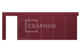 Промышленные откатные ворота 4500×3500 СВВ-2472