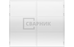 Ворота распашные для паркинга из сэндвич панелей 3500×4500 СВВ-8879