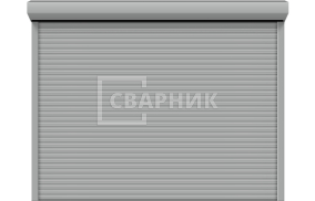 Ролл ворота Алютех с стандартными роликами и дизайном 2300×2500 СВВ-1458
