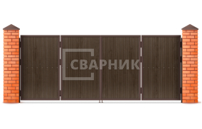 Подъемно-складные ворота в гараж 2750×3000 СВВ-1288