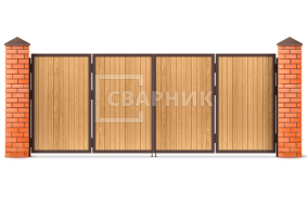 Подъемно-складные ворота для гаража 2500×2500 СВВ-1325