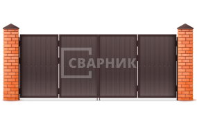 Подъемно-складные ворота в гараж 2250×2750 СВВ-1342