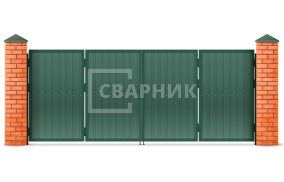 Ворота откатные автоматика 2500×2000 СВВ-1322