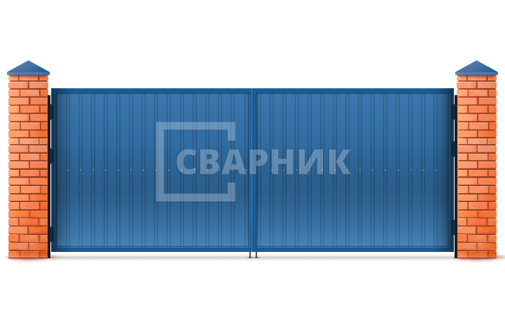 Ворота оцинкованные 1750×2250 СВВ-6958 — фото 1