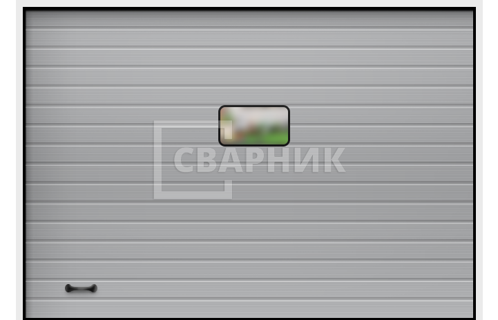 Ворота въезд на территорию 2125×3000 СВВ-7707 — фото 1