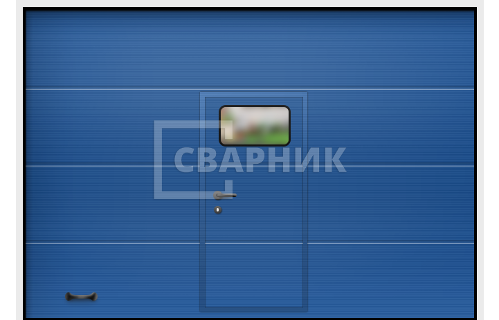 Ворота металлические автоматические секционные утепленные 2750×2125 СВВ-7757 — фото 1