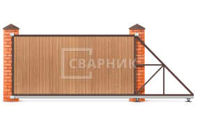 Ворота откатные 1980×2100 СВВ-3738
