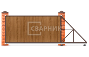 Ворота откатные 8 м 8000×2000 СВВ-5080
