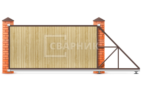 Откатные ворота под ключ 4.5 метров 4500×1800 СВВ-4777