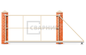 Откатные ворота Ролтэк 2500×3000 СВВ-3215