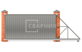 Откатные ворота 6 метров 6000×2700 СВВ-4946