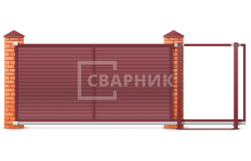 Ролтэк откатные ворота 2200×3000 СВВ-3223