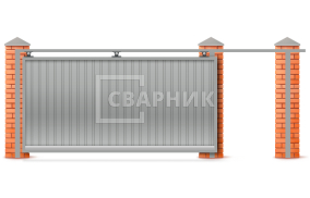 Откатные ворота под ключ 8 метров 8000×3000 СВВ-5111