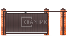 Ворота откатные 6 м 6000×2800 СВВ-4969