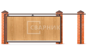 Подвесные ворота для гаража 2500×4000 СВВ-3876