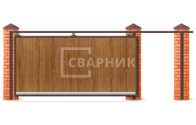 Ворота откатные механические 8 метров 8000×2900 СВВ-5087