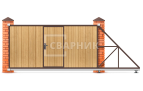 Ворота откатные механические 7 метров 7000×1900 СВВ-5010