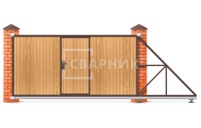 Ворота откатные механические 5 метров 5000×2500 СВВ-4842
