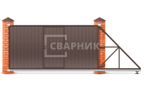 Консольные откатные ворота 3600×2200 СВВ-3426