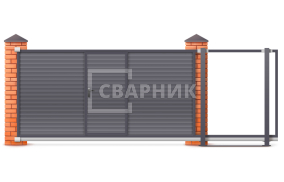 Ворота откатные механические 8 метров 8000×2400 СВВ-5089