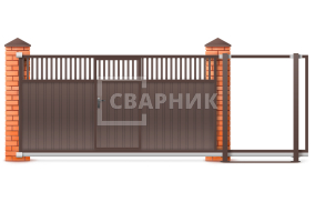 Откатные ворота без автоматики 2600×1800 СВВ-4069