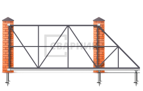 Рама для откатных ворот 2100×3000 СВВ-4345