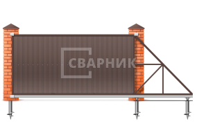 Came откатные ворота 2200×3500 СВВ-3108