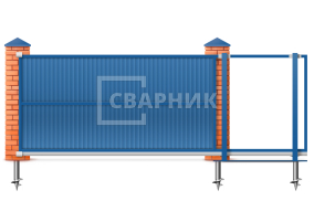 Ворота откатные механические 12 метров 12000×2200 СВВ-5265