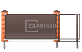 Автоматические ворота с пультом 2250×2800 СВВ-3633