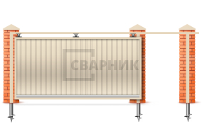 Ворота откатные 7 м 7000×3000 СВВ-5000