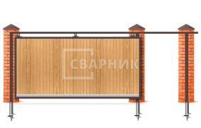 Подвесные ворота для гаража 2000×2100 СВВ-3878