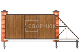 Ворота откатные 7 м 7000×2100 СВВ-5032
