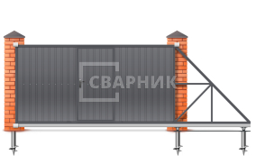 Откатные ворота 12 м 12000×2100 СВВ-5262