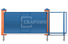 Откатные ворота 12 метров 12000×3000 СВВ-5298