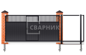 Откатные ворота 5 метров 5000×2600 СВВ-4821