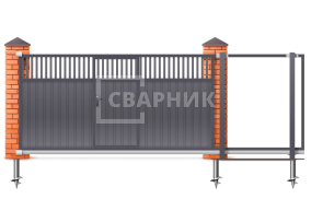 Откатные консольные ворота 2200×3000 СВВ-3432
