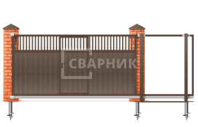 Ворота откатные механические 8 метров 8000×1900 СВВ-5076