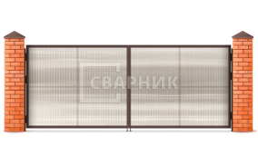 Распашные ворота в ангар 2250×2250 СВВ-6423