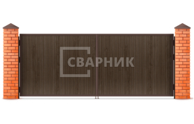 Ворота деревянные распашные 2000×2000 СВВ-6644