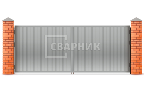 Оцинкованные ворота 2750×2250 СВВ-6959