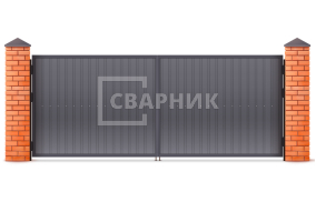Ворота оцинкованные 2500×2000 СВВ-7009