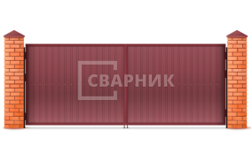 Ворота оцинкованные 2750×1750 СВВ-6952
