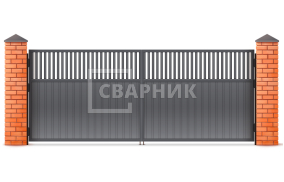 Распашные ворота Дорхан 1500×3000 СВВ-5358