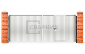 Ворота распашные Алютех 1750×2250 СВВ-5487
