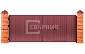 Ворота распашные Каме 2250×2750 СВВ-5554