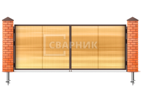 Распашные ворота двойные 2500×2500 СВВ-5899