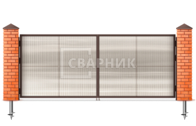 Гаражные секционные распашные ворота с пружинами и кронштейнами 3000×1750 СВВ-8987