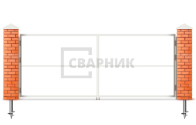 Каркас распашных ворот 3000×2750 СВВ-6031