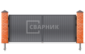 Ворота оцинкованные 2750×2000 СВВ-6940