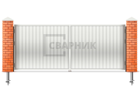 Оцинкованные ворота 3000×2750 СВВ-7007